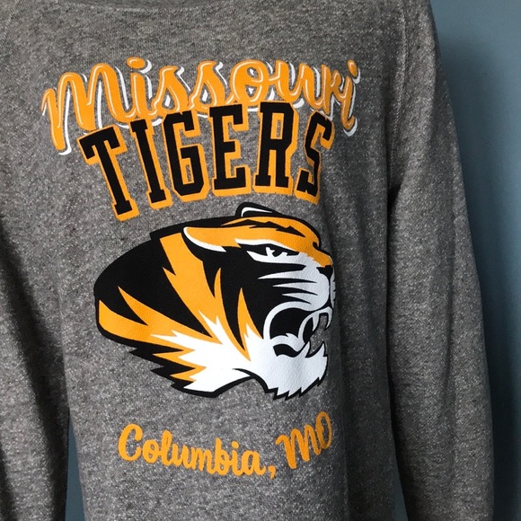 College Corner University of Missouri Mizzou Tigers Sweatshirt thumbholes medium - Picture 1 of 5
